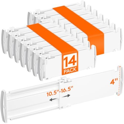 Lifewit 14 Pack 4" High Drawer Divider, Adjustable Drawer Organizer Clothes by Lifewit