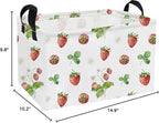 Essme Rectangular Kids Baskets, Strawberry Storage Box, Cute Basket - Image 2