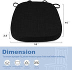 BUYUE Thickened 2.5" Dining Chair Cushions Set of 4, U-Shape High Density Foam - Image 3