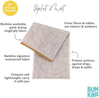 Bumkins Baby Splat Mat for Under High Chair, Babies Toddlers Eating Mess Mat - Image 5