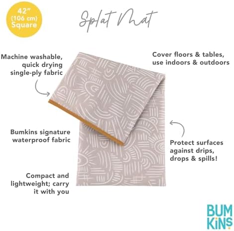 Bumkins Baby Splat Mat for Under High Chair, Babies Toddlers Eating Mess Mat - Image 5