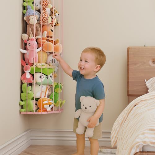 BBLIKE Stuffed Animal Storage, Corner Plush Toy Organizer - Image 5