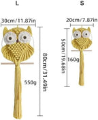 Achart Owl Macrame Wall Hanging-Hand Woven Boho Tapestry-Macrame Wall Decor - Image 2