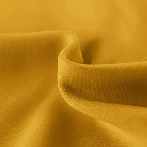 Hiasan Yellow Valance Curtains for Window 52 x 18 Inches 1 Panel - Image 3