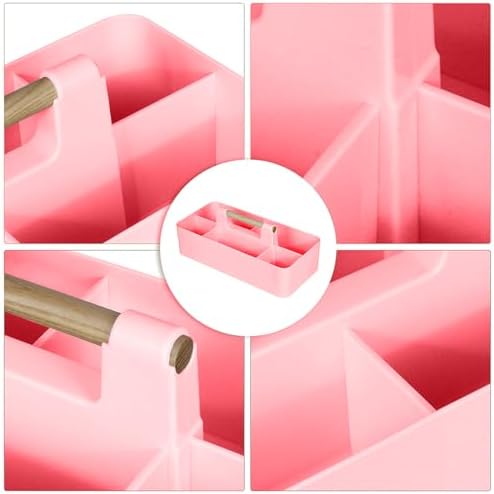 Baby Shower Caddy Plastic Nursery Portable Storage Organizer Pink - Image 3