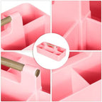 Baby Shower Caddy Plastic Nursery Portable Storage Organizer Pink - Image 3