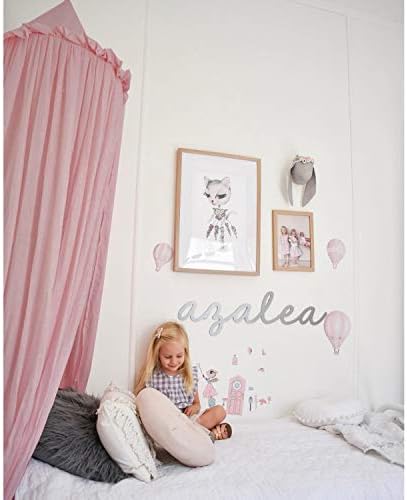 MAMERIA Kids Bed Canopy with Frills Cotton Hanging Tent Curtain Net by IBIZA+VIBE