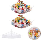 Large Stuffed Animal Net Hammock Corner Toy Organizer by INSFITY