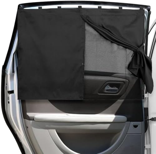 Car Window Shades, Double Layers Magnetic Car Sun Shade by VVAYHUA