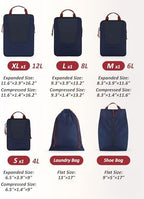 Bagsmart Compression Packing Cubes, Travel Bag Cruise Ship Essentials - Image 2