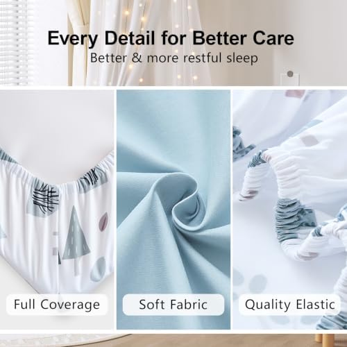 4 Pack Baby Crib Sheets for Boys Girls - Image 4