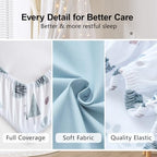 4 Pack Baby Crib Sheets for Boys Girls - Image 4
