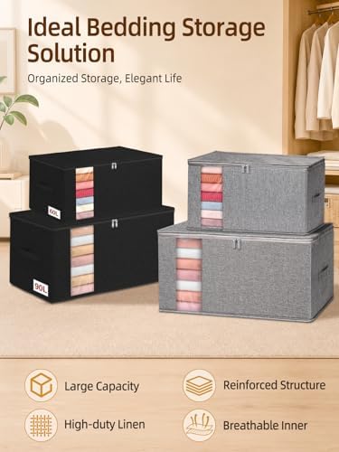 60L Rigid-Sided Blanket Storage Bags - Image 2