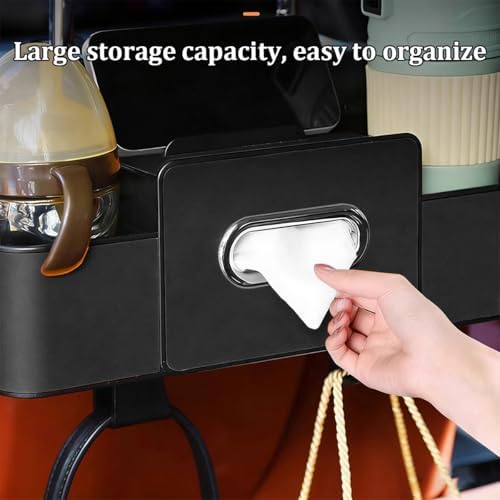 Car Headrest Backseat Organizer, 4 in 1 Multifunctional Vehicle Back Seat - Image 5