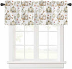 Vandarllin Fall Floral Leaves Kitchen Curtains Valances by VandarllinHomeKitchenDecor
