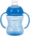 Nuby Grip N' Sip 2 Handle Soft Spout Trainer Cup - 8 oz - Blue by NubyUSA
