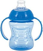 Nuby Grip N' Sip 2 Handle Soft Spout Trainer Cup - 8 oz - Blue by NubyUSA