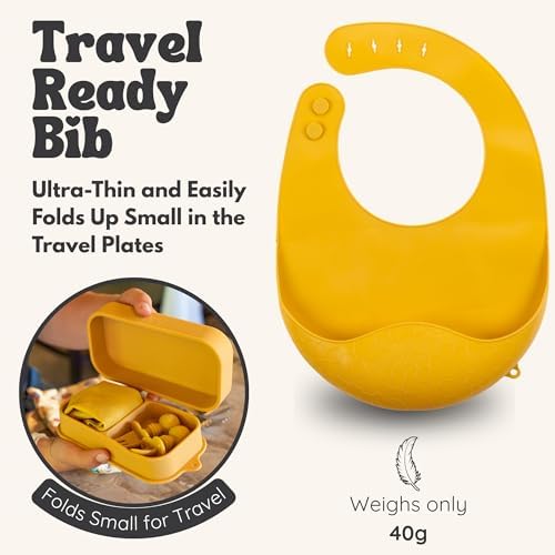 Baby Travel Feeding Set with Silicone Suction Plates - Image 5