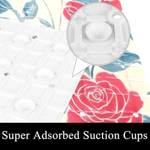Shower Mat Non Slip, Roses Anti Slip Bath Mat - Image 3