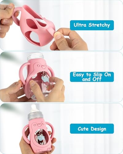 3 Pack Silicone Sleeves for MAM Baby Bottles - Image 4
