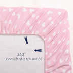 PHF 3 Pack Soft Butterfly Crib Sheets Fitted, Comfy Breathable Baby Sheets - Image 6