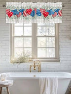 Vandarllin Eucalyptus 4th of July Kitchen Curtains Valances - Image 6