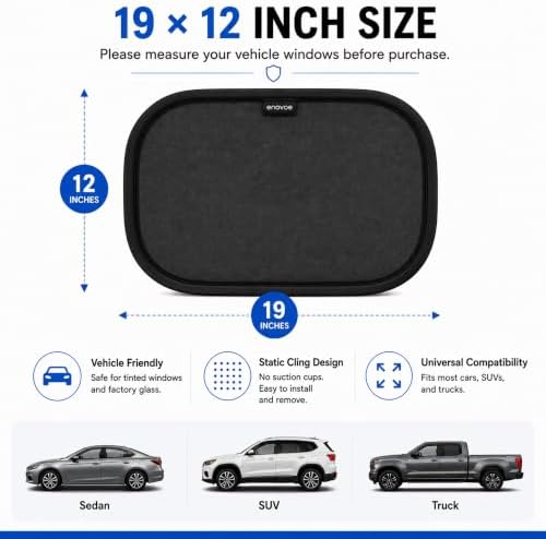 2-Pack Car Window Shades by Enovoe - Image 5