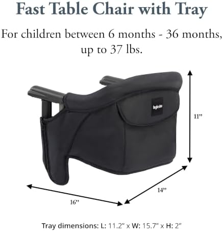 Inglesina Black Fast Table Chair - Image 3
