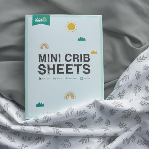 4-Pack Fitted Mini Crib Sheets for Boys and Girls - Image 2