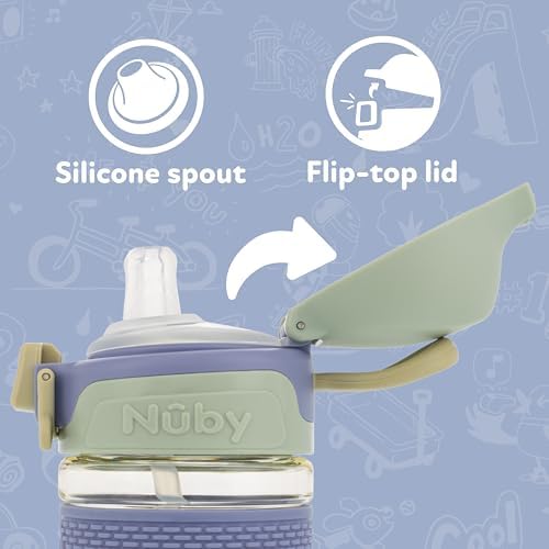 Nuby Thirsty Kids Flip-it Bolt Toddler Cup - Image 5