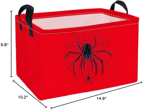 Essme Rectangular Spider Baskets, Halloween Storage Box, Cute Basket - Image 2
