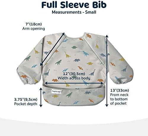 Tiny Twinkle Long Sleeve Bib for Babies & Toddlers | Waterproof Smock Bib for - Image 6