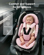 TinlyFinly Newborn Carseat Insert, Baby Head and Body Support - Image 5