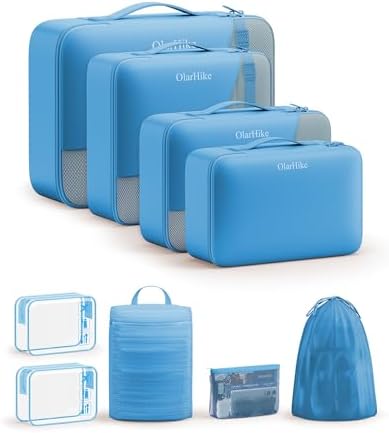 OlarHike Packing Cubes for Travel, Gifts for Women Mom, Anti-Tearing Suitcase by OlarHike