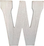 Distressed White Wash Alphabet Wall Art Free Standing Monogram Letter by ABELOTS