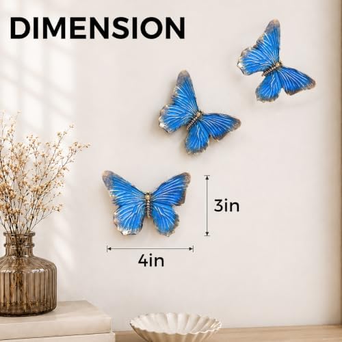 GUSFREUD 3D Butterfly Wall Decor Set – Resin Wall Decor - Image 3
