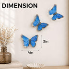 GUSFREUD 3D Butterfly Wall Decor Set – Resin Wall Decor - Image 3