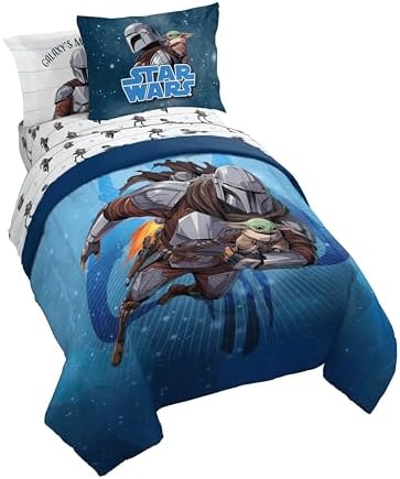 Jay Franco Kids Bed Set, The Mandalorian, 7 Piece Full by JayFranco