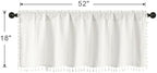 MitoVilla Boho Farmhouse Kitchen Valances - Image 7