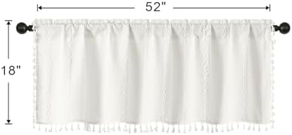 MitoVilla Boho Farmhouse Kitchen Valances - Image 7