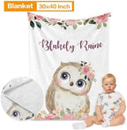 Custom Owl Crib Bedding Set for Girls Gifts Floral Design Color11 - Image 2