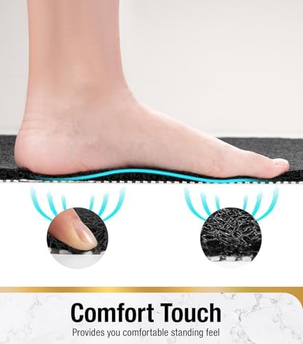 HITSLAM Square Loofah Shower Mat, 24x24 Inch Non Slip Bath Mat - Image 5