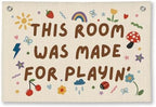 Play room Wall Decor, Toddler Playroom Decor Hanging Linen Banner, Play Room by Unknown
