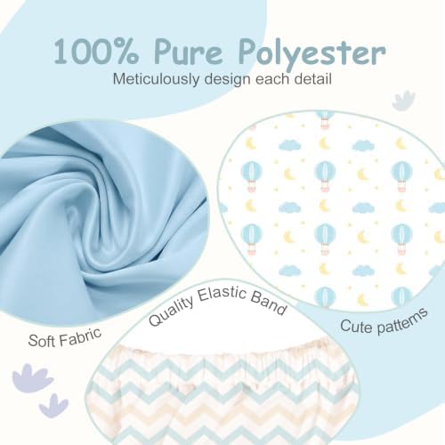 3 Pack Stretchy Bassinet Sheets 20" x 35" Compatible - Image 3