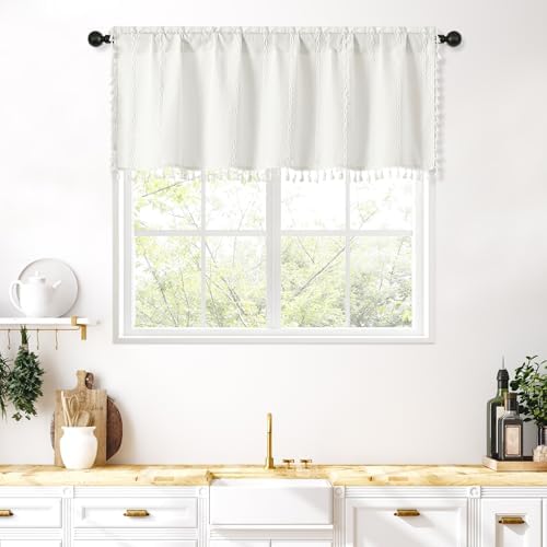 MitoVilla Boho Farmhouse Kitchen Valances by MitoVilla