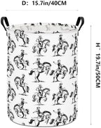 Western Cowboy Storage Bin Foldable Nursery Basket Cowboy - Image 2