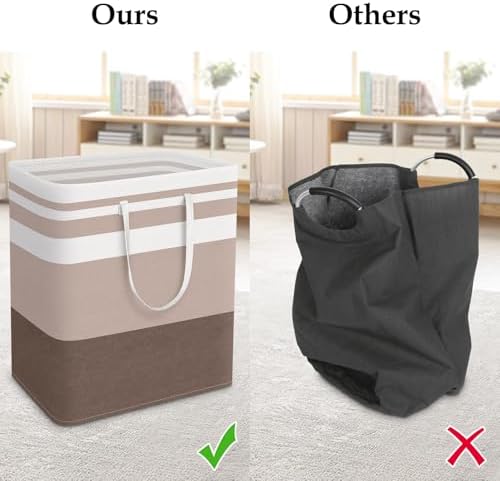 StorageRight Laundry Basket Hamper, 100L Collapsible Clothes Storage - Image 5