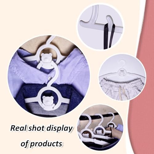 Baby Clothes Hangers 50 Pack, Plastic Kids Hangers Space Saving - Image 5