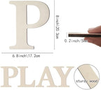 Wooden Letters 8 Inch Large Paintable Wood Letter P - Image 2