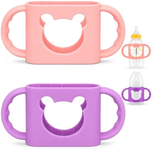 Silicone Bottle Handles for Wide-Neck Glass & Plastic Bottles, Transitional by Aelop